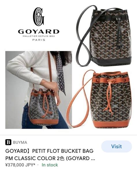 Goyard bucket bag price 2023